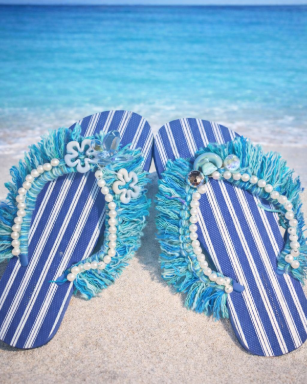 🧜🏽‍♀️Mermaid Luxe Hand-Tied Fringe Sandals Women’s 10